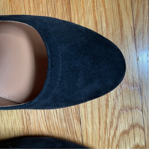 Black Suede Ballet Block Heel - Size 6.5 - J Crew Factory - Picture 5 of 13